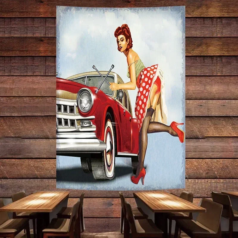Auto Repair Shop Banners - Plakat serwisu napraw samochodów w stylu