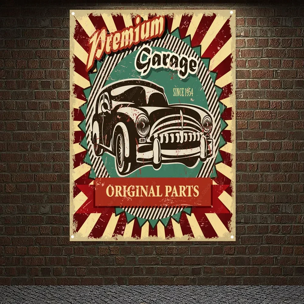 Auto Repair Shop Banners - Plakat, obraz, dekoracja ścienna, baner, gobelin,
