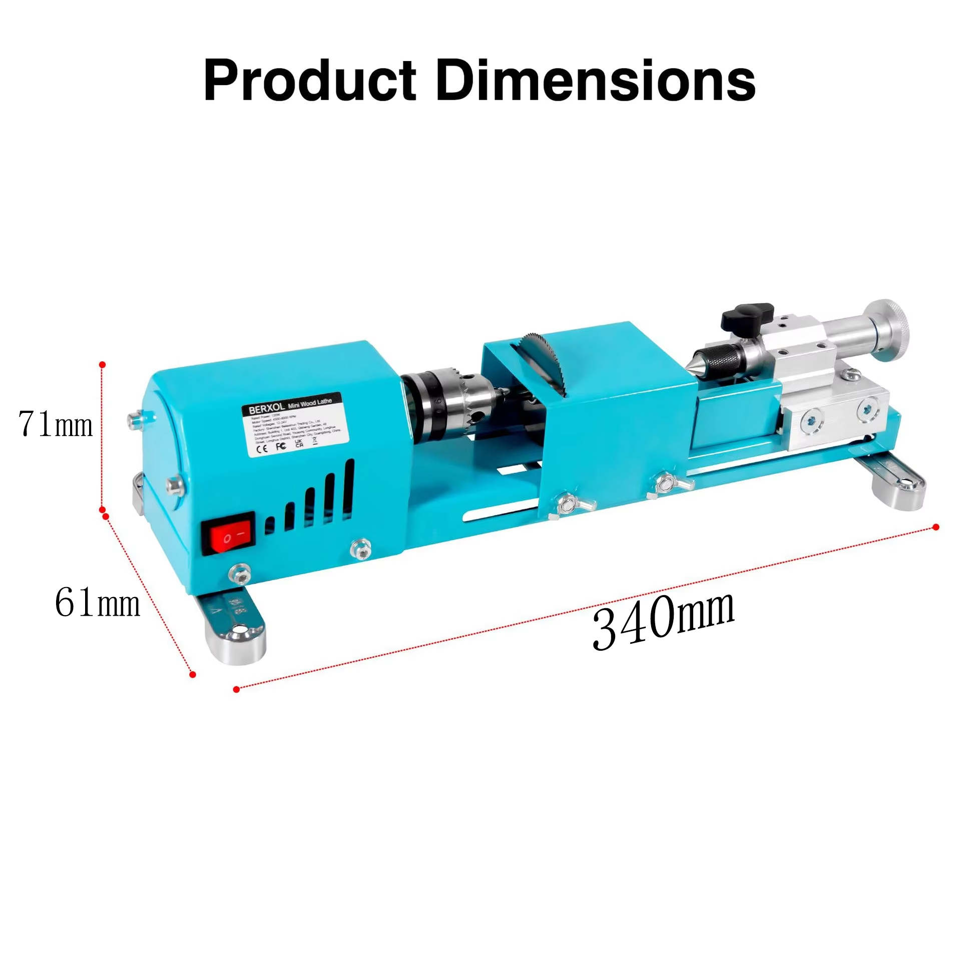 Nowa Elektryczna Mini Tokarka  – Brake Drum Lathe recenzja i cena