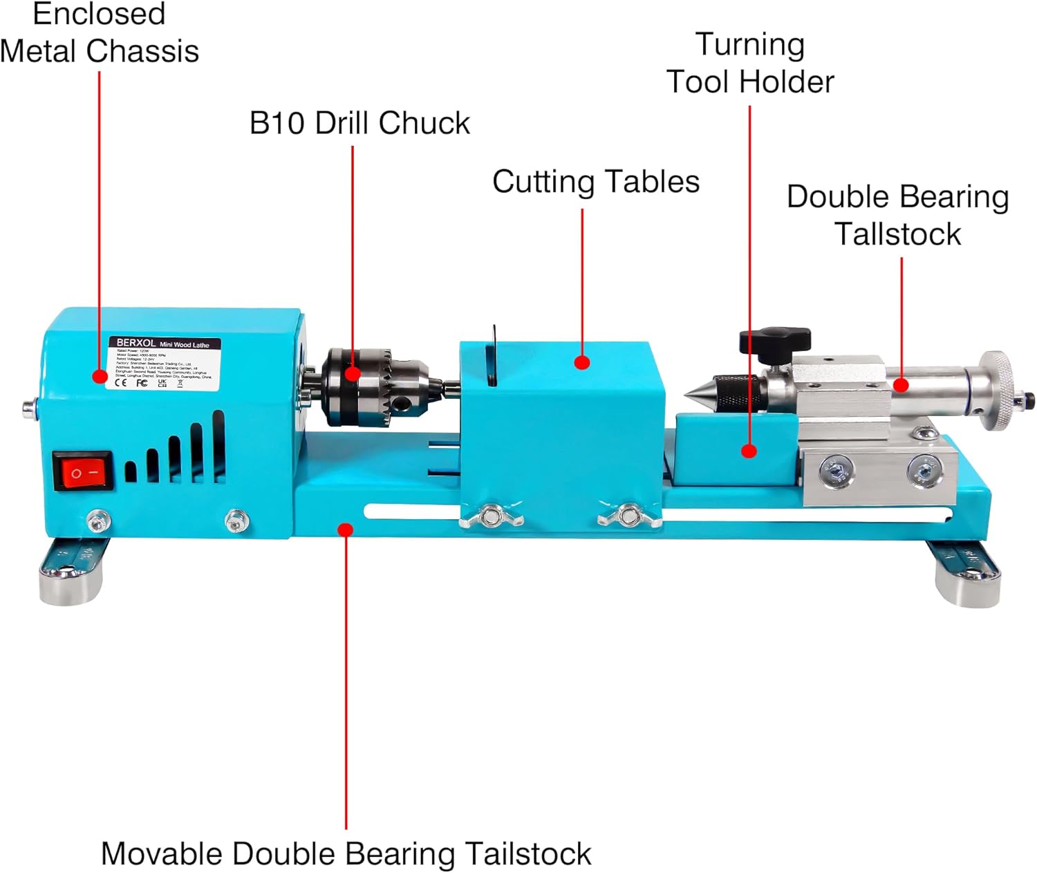 Nowa Elektryczna Mini Tokarka  – Brake Drum Lathe recenzja i cena