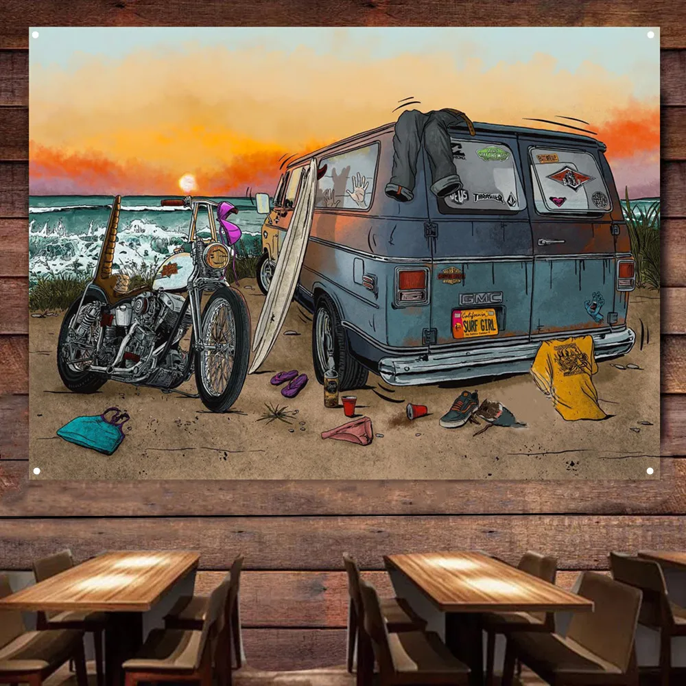 Motocykl Samochód Kemping Plak – Auto Repair Shop Banners recenzja i cena