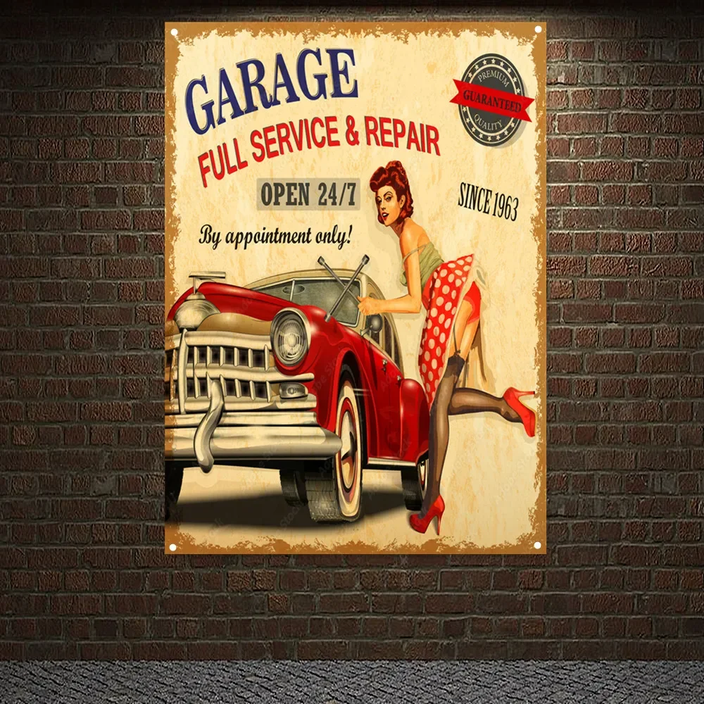 Vintage CAR Full SERVICE & REP – Auto Repair Shop Banners recenzja i cena